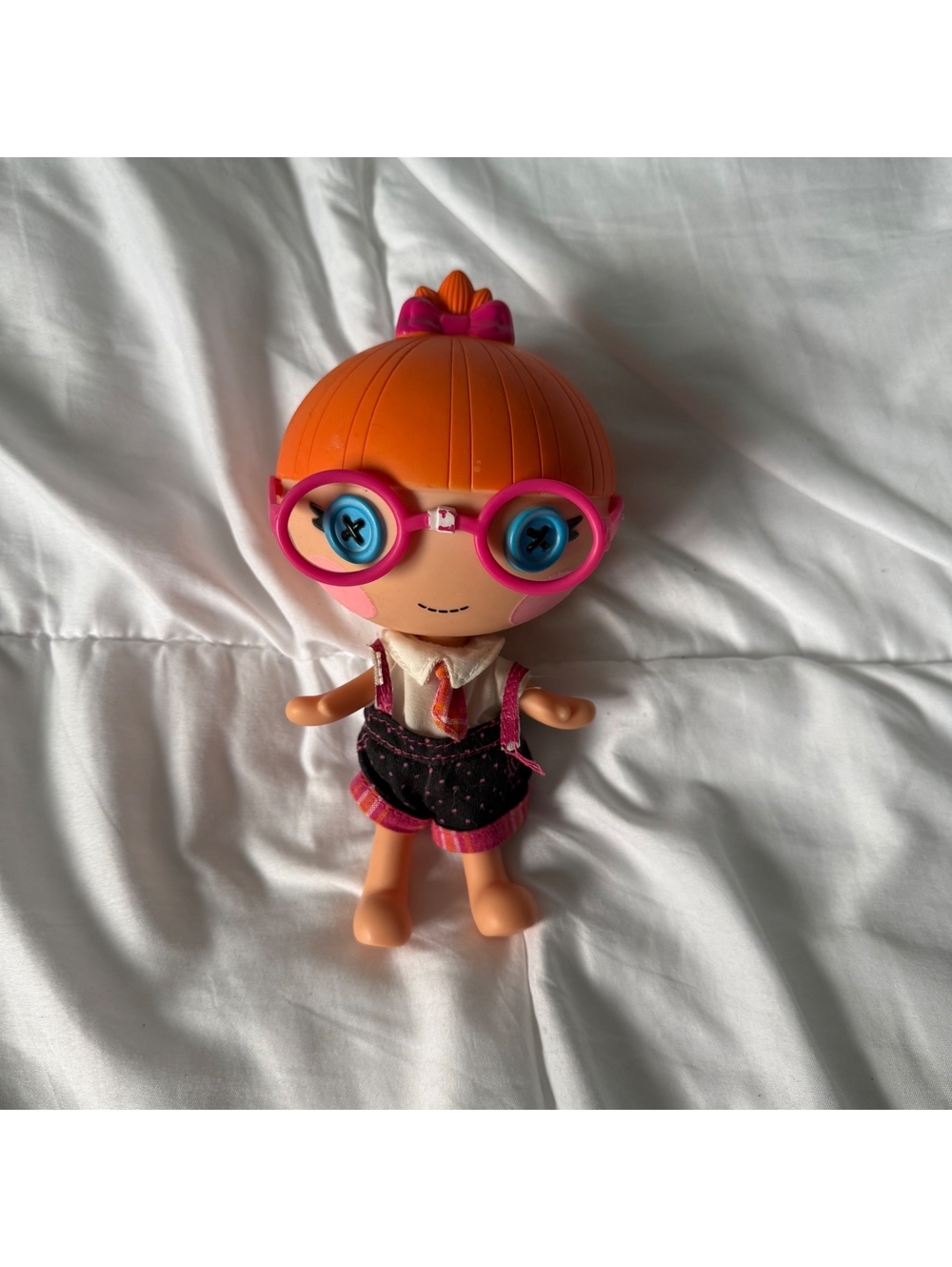 MGA 2011 LALALOOPSY LITTLES SPECS READS A LOT DOLL DRESSED SHOES GLASSES 8”